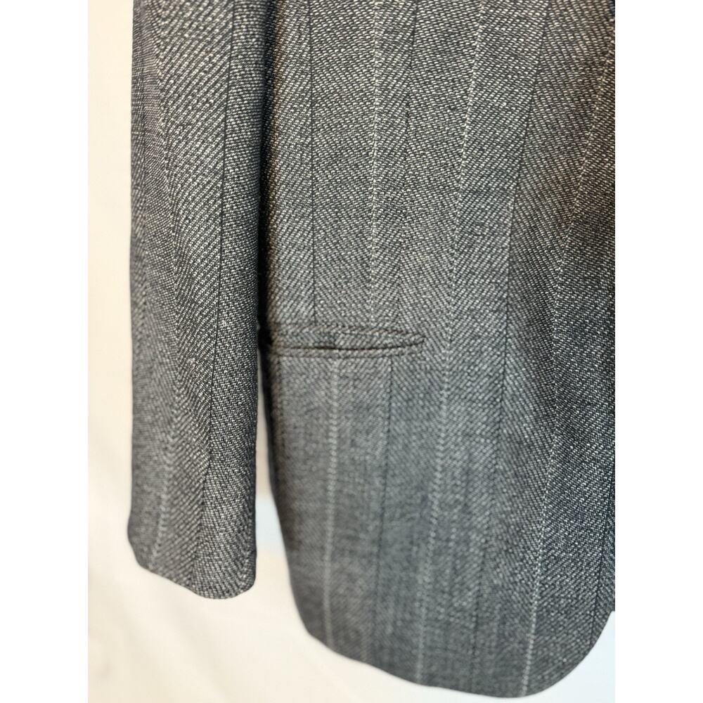 Men's Large Yves Saint Laurent Gray Wool Blazer 2 Button